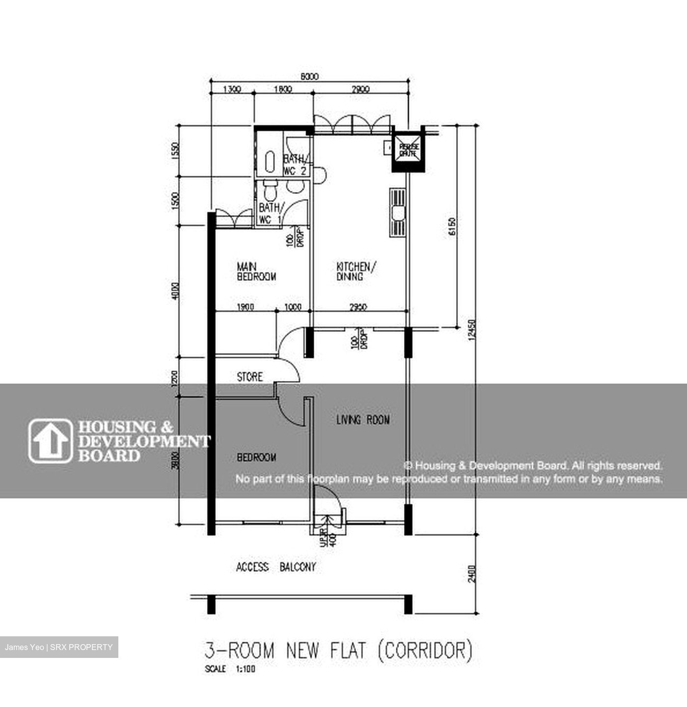 Blk 122 Ang Mo Kio Avenue 3 (Ang Mo Kio), HDB 3 Rooms #596829611